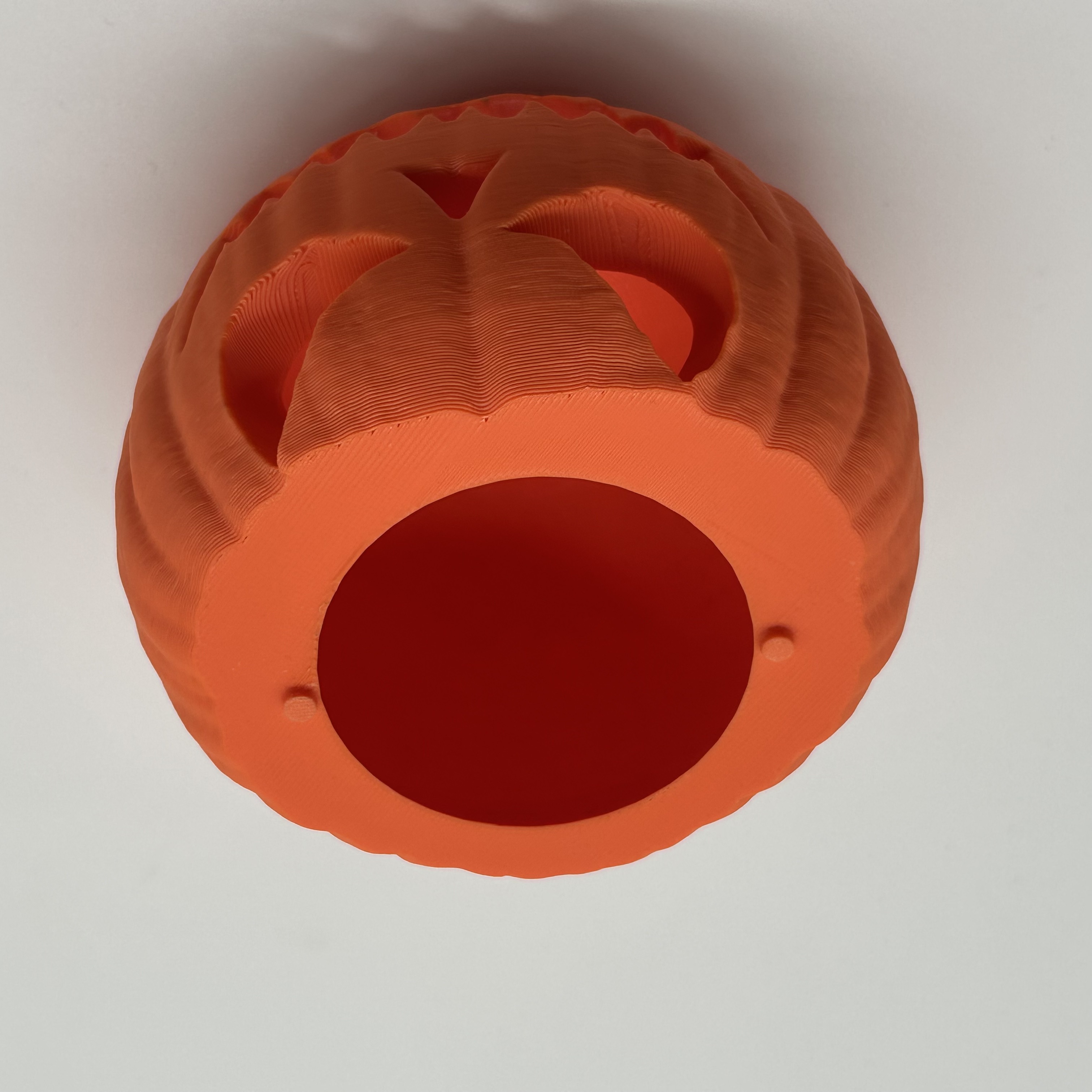 Halloween Kürbis mit LED-Teelicht – 3D-Druck Grusel-Deko