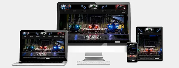 Screenshot einer von Martini Creations erstellten WordPress‑Website für eine Quadwerkstatt