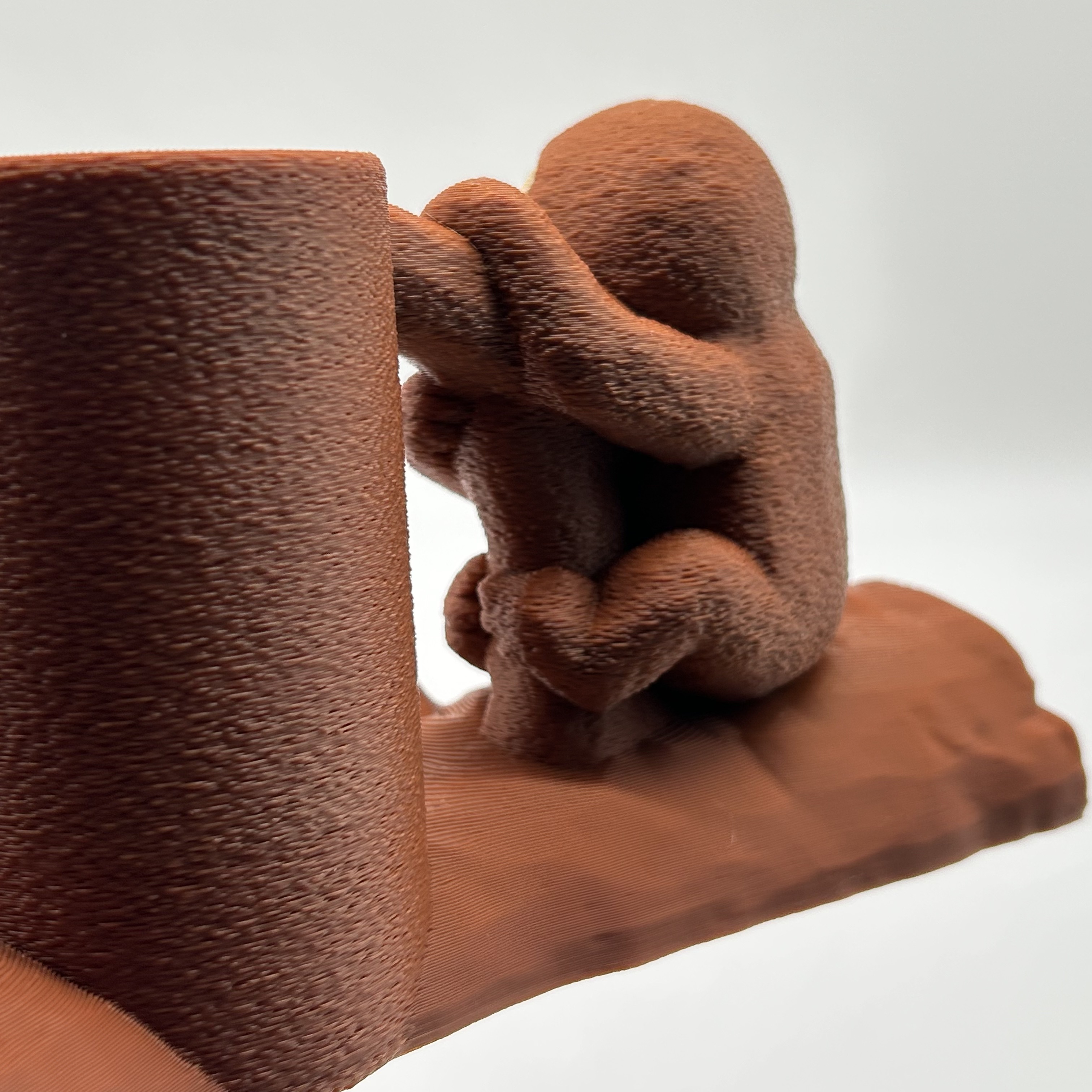 Stiftehalter Faultier nahaufnahme hinten