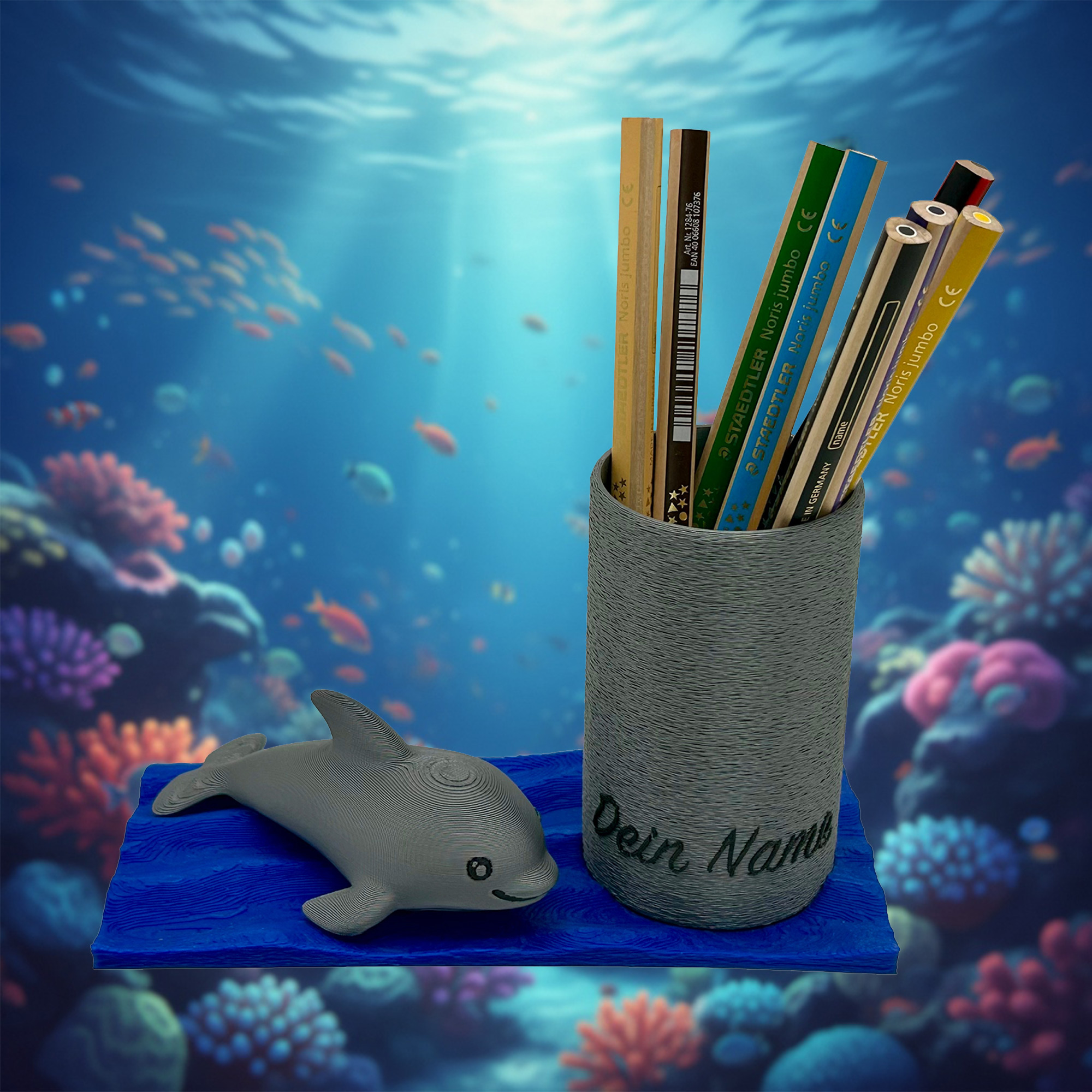 Delfin – Stiftehalter