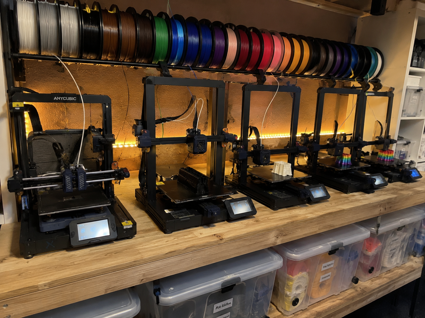 Filament-Rollen als Material für den 3D-Druck
