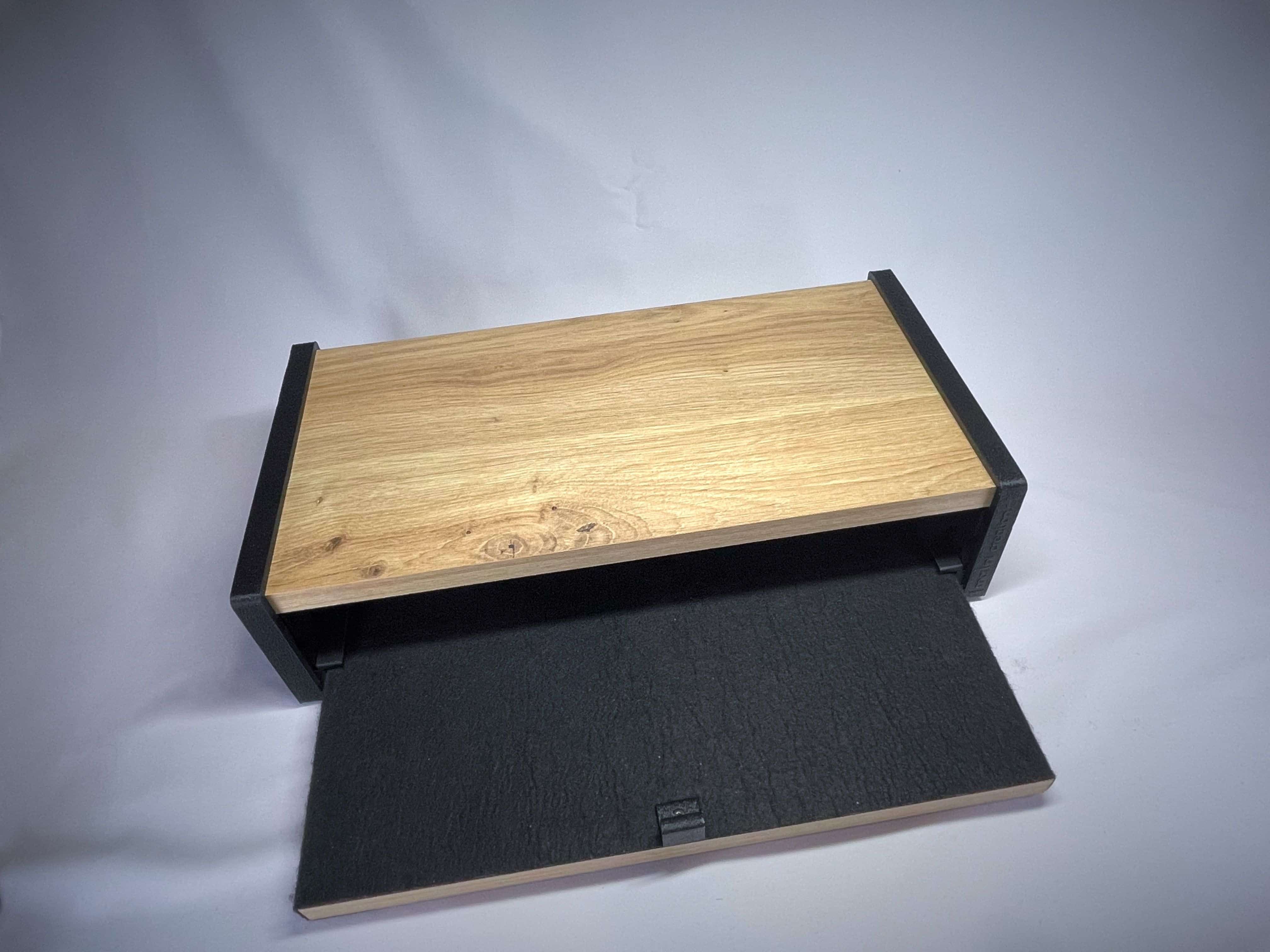 Ergonomischer Laptophalter & Monitorhalter mit magnetischem Zubehör – Hochwertiger Laptopständer aus Holz & 3D-Druck
