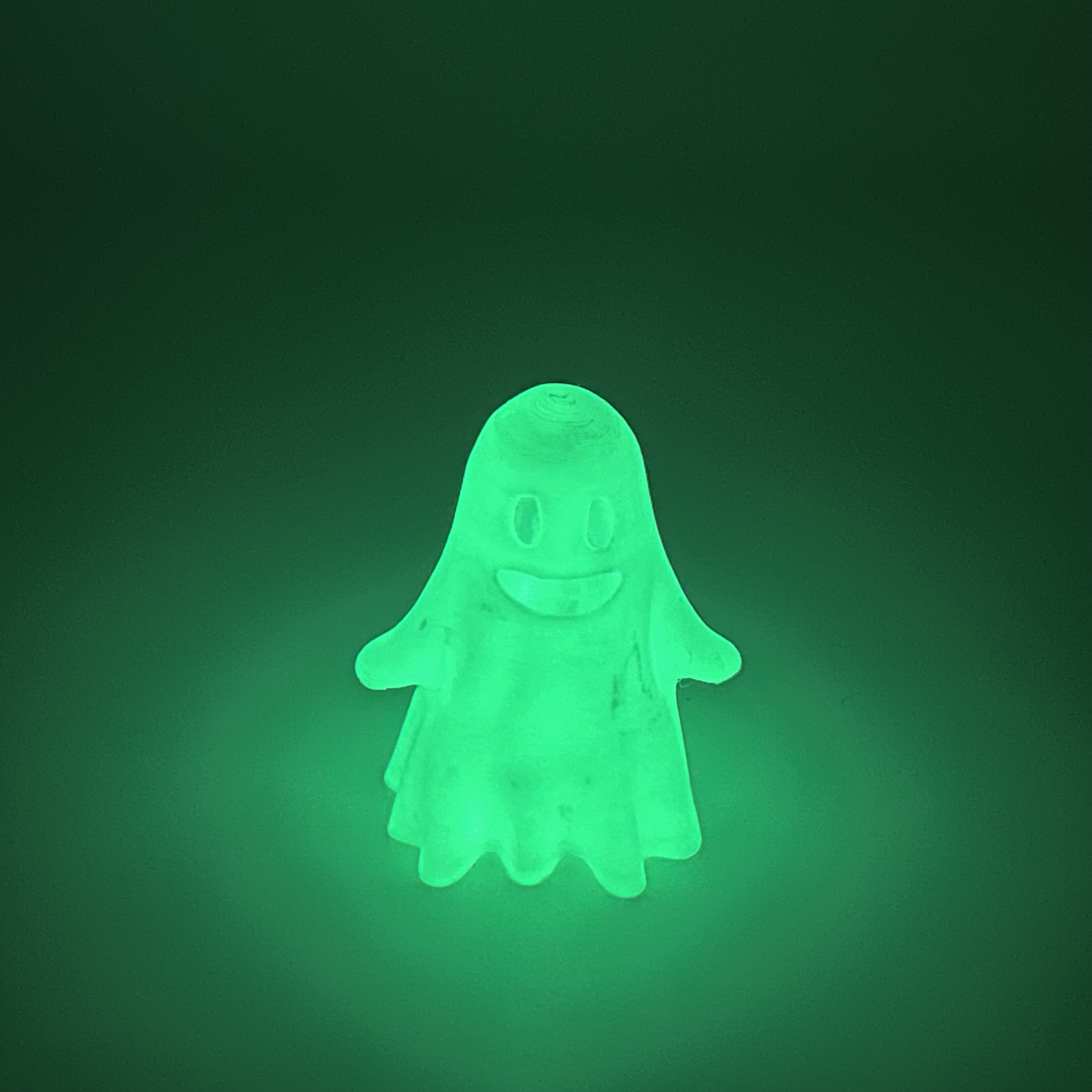 Halloween Geist mit Glow-in-the-Dark & LED – 3D-Druck Deko
