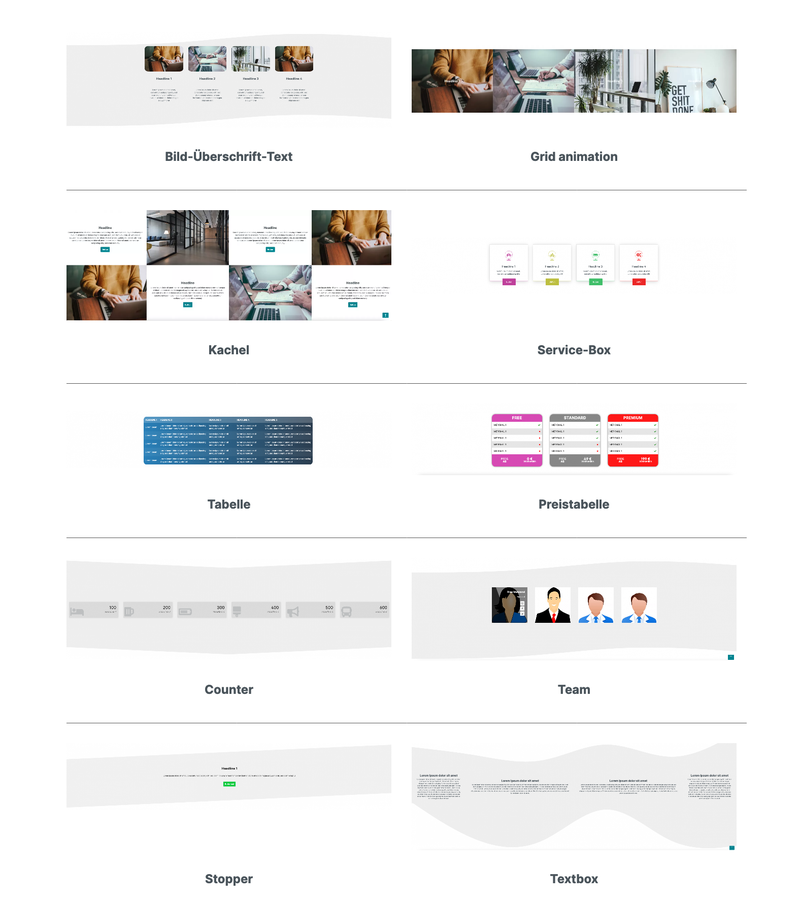 Animierte CMS-Elemente für Shopware 6