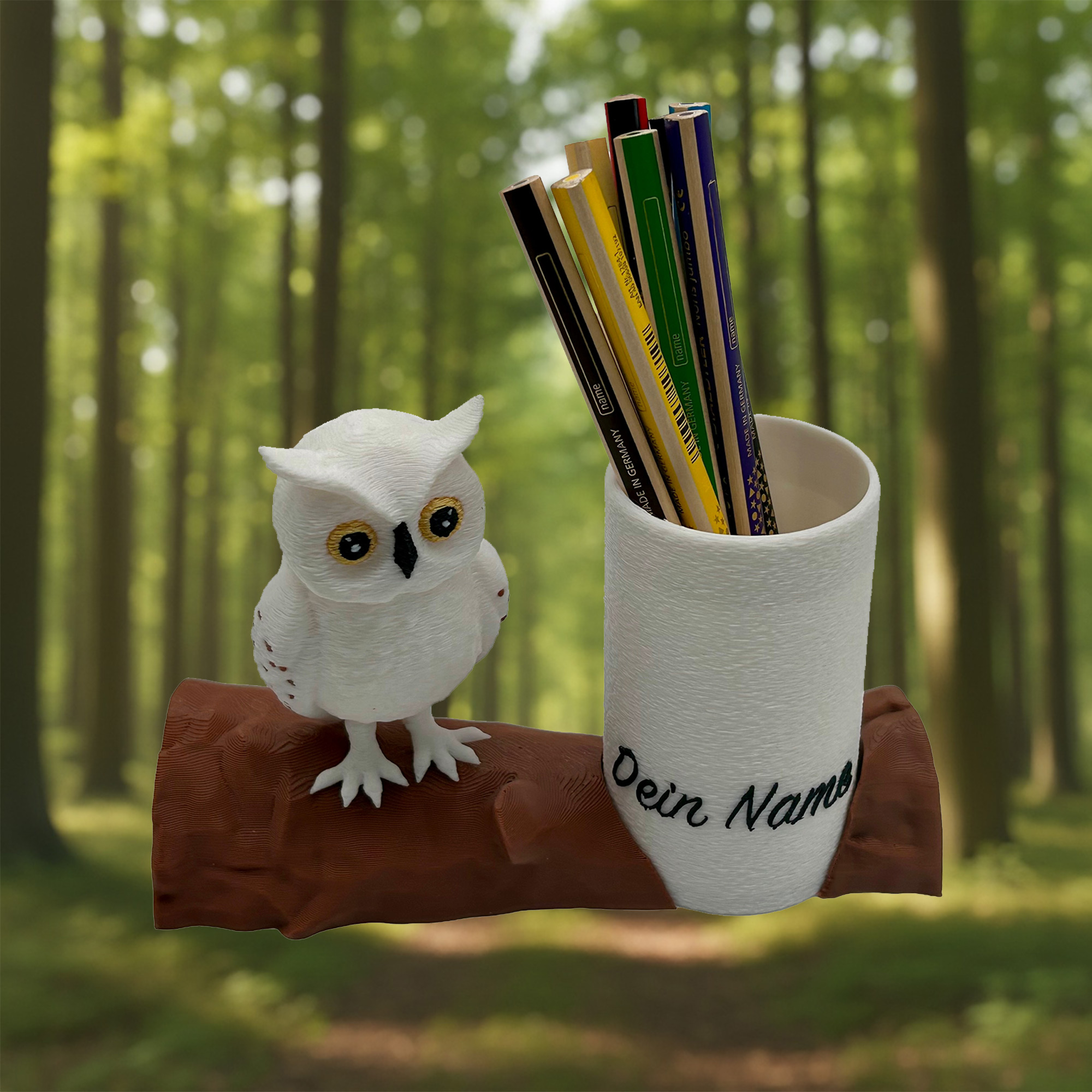 Eule – Stiftehalter