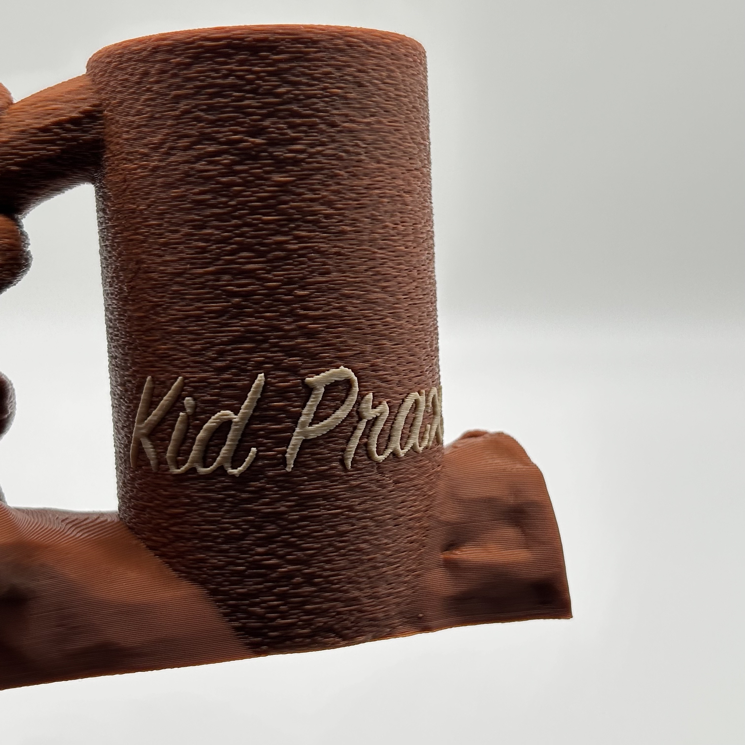 Stiftehalter Faultier Nahaufnahme Name